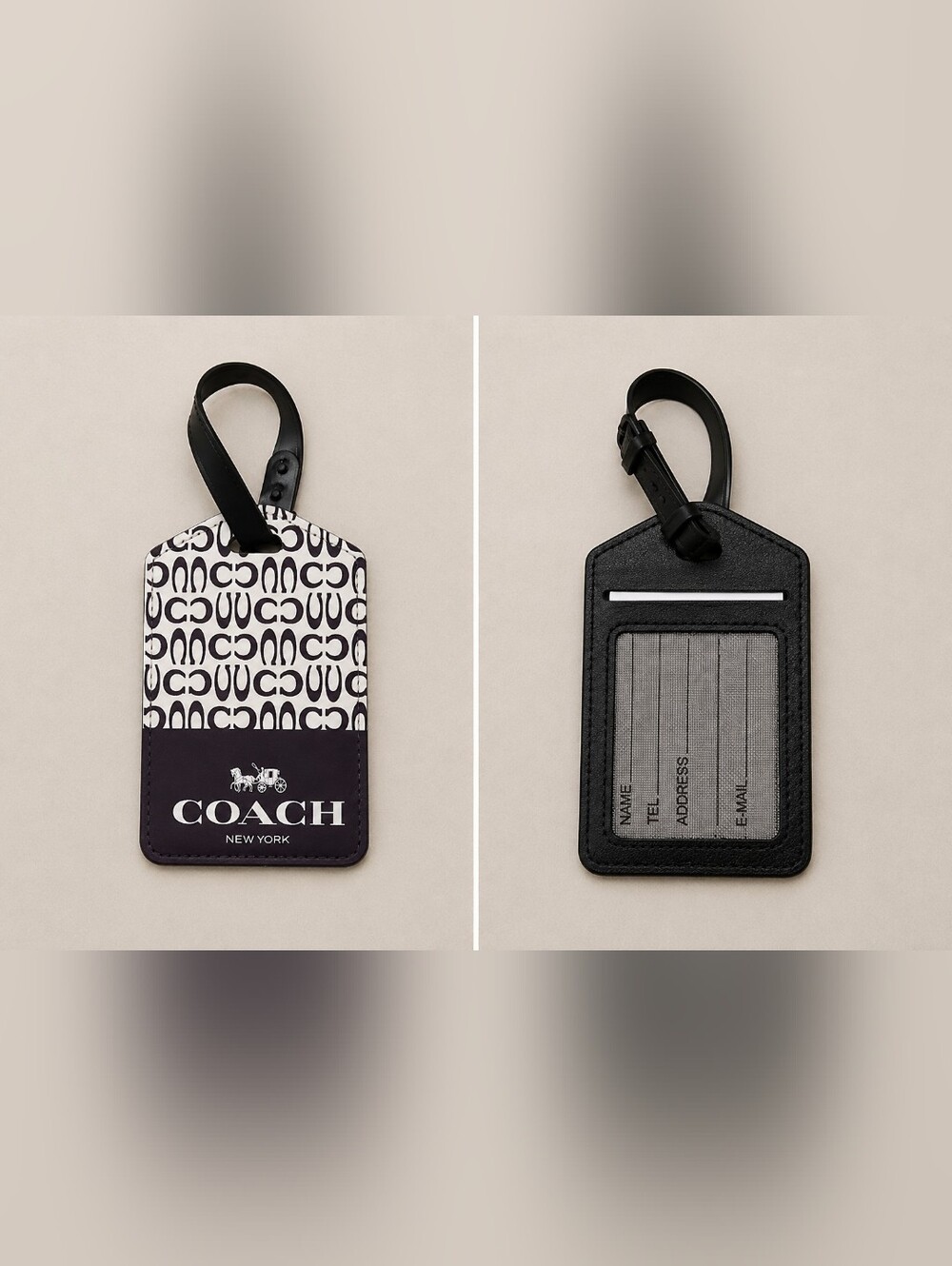 Luggage Tag With Black Strap